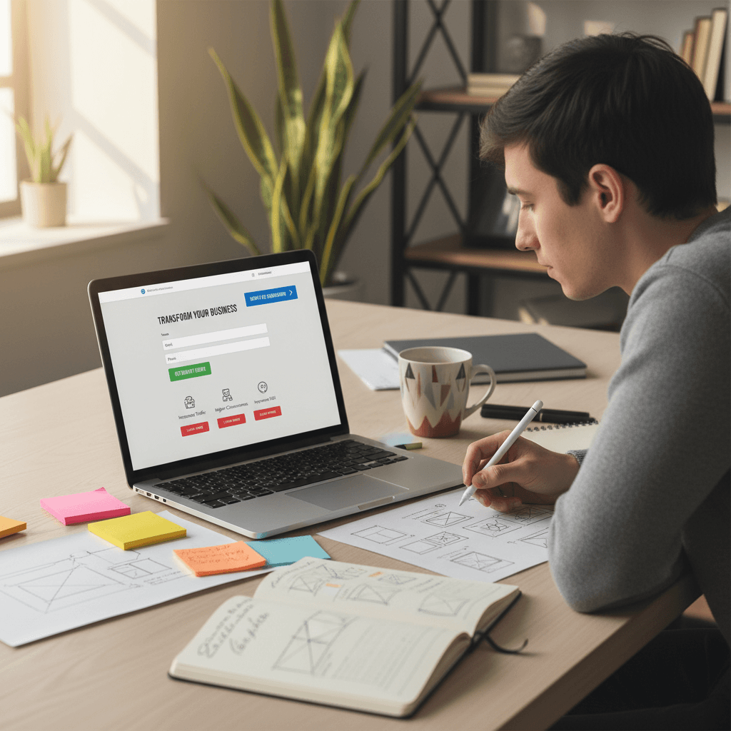 Website conversion and call-to-action design