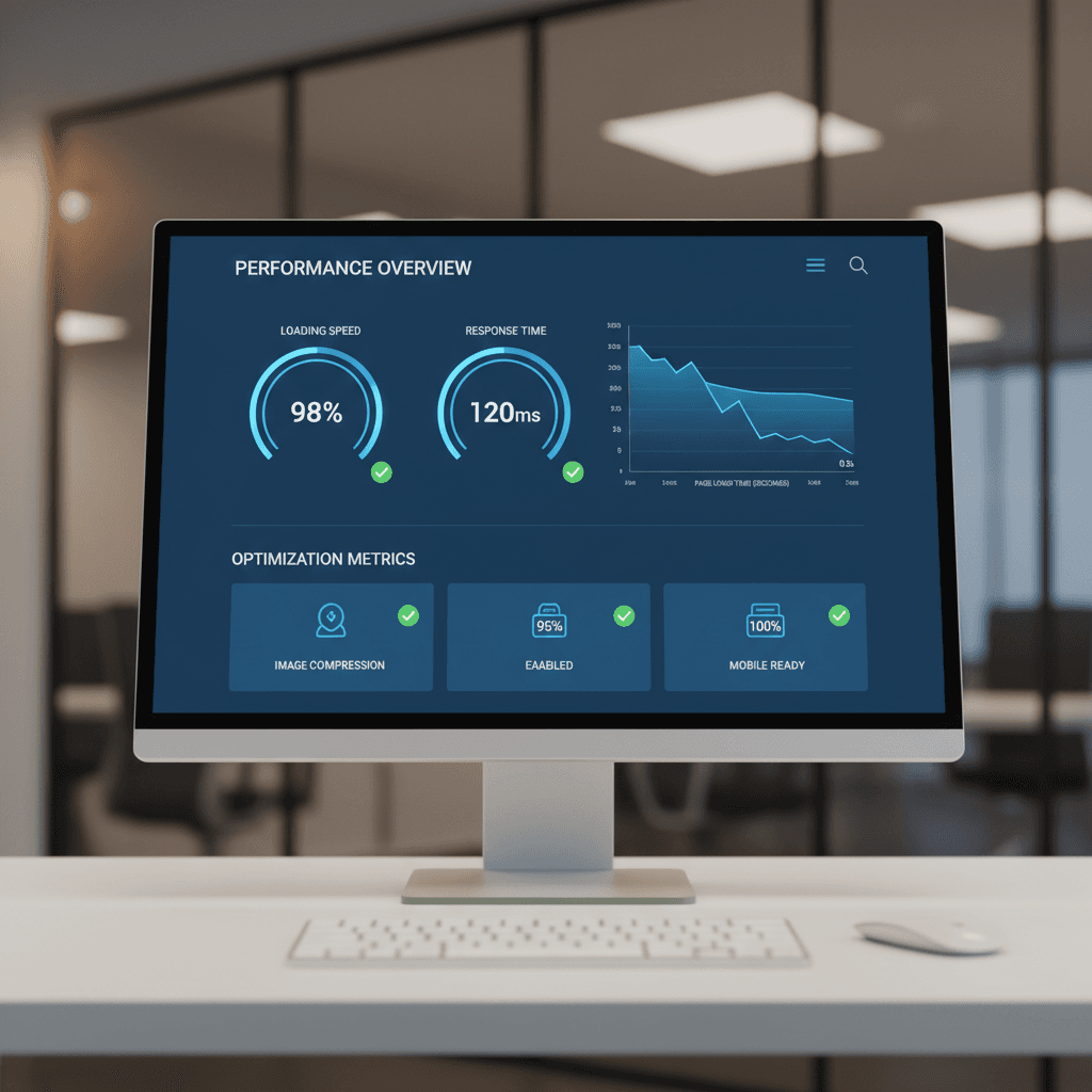 Website performance analytics dashboard