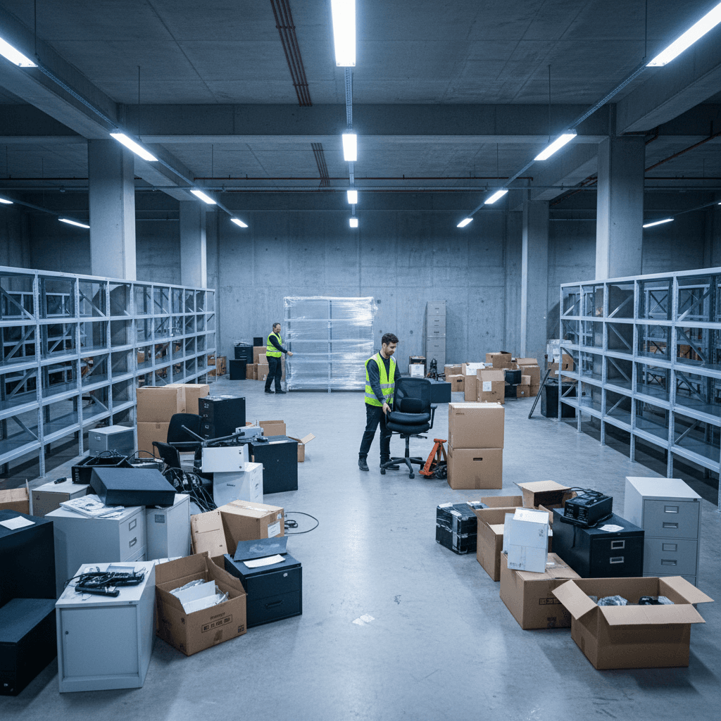 A professional, results-driven aesthetic wide shot of a desktop workspace
